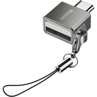Yesido Адаптер Yesido - GS08, USB-C/USB-A, черен (KF234467)