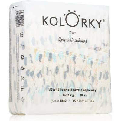 Kolorky Day Rain&Rainbow EKO L 8-13 Kg 19 ks
