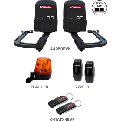 LiftMaster sada pre dvojkrídlovú bránu do 2,5 m/krídlo