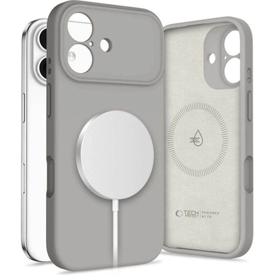 Tech-Protect Magsafe Калъф за iPhone 17, Tech-Protect Silicone Case, Сив (5906302330256)