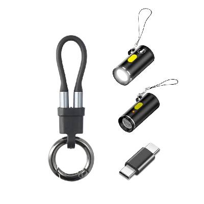 Комплект USB-C към USB-C кабел и 3 броя различни адаптери - 4smarts Explorer Adapter Set (черен) (4 броя)