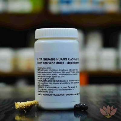 TCM Bohemia Shuang huang xiao yan pian 017P 12 kuiček