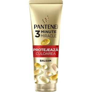 Pantene Балсам за коса Pantene Pro-V Color Protect 3 Minute Miracle, За боядисана коса, 220 мл (546614)