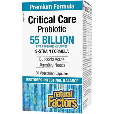 Natural Factors Critical Care Probiotic 55 Billion Active Cells, 9 Strain Formula [30 капсули]