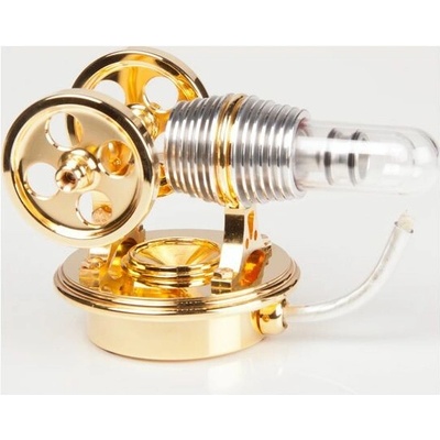 Krick Motor Stirling Twin zlatý smontovaný
