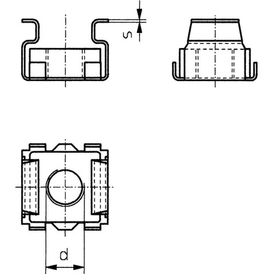 TOOLCRAFT 521847 klietkové matice M6 ocel 10 ks