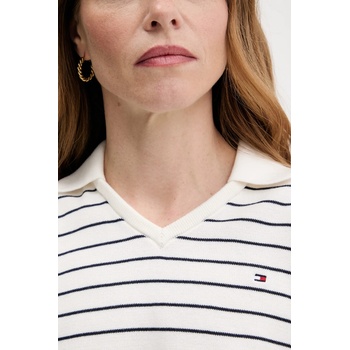 Tommy Hilfiger Памучен пуловер Tommy Hilfiger в бяло от лека материя WW0WW45695 (WW0WW45695)