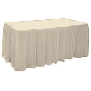 Horecano HORECANO-Драперия за маса 244x76xh76cm - IVORY L6, 40m (HC-16217) (0116217)