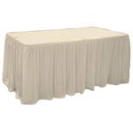 Horecano HORECANO-Драперия за маса 244x76xh76cm - IVORY L6, 40m (HC-16217) (0116217)