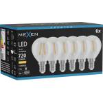 Mexen Vintis 6x светодиодна филаментна крушка E14, G45, 6W, Топла - 2700K, 720 lm, (L156-E14-0627-00x06)