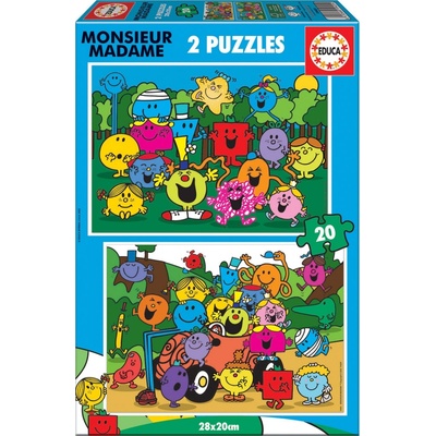 Educa Monsieur Madame 2 x 20 dielov