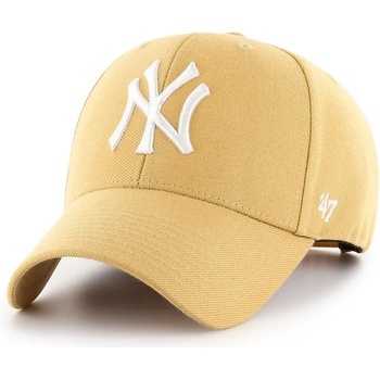 47 brand Шапка 47 brand MLB New York Yankees в бежово с апликация (B.MVPSP17WBP.LT)