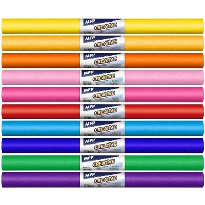 Krepový papír role 50 x 200 cm mix barev 10 ks duhový – Zbozi.Blesk.cz