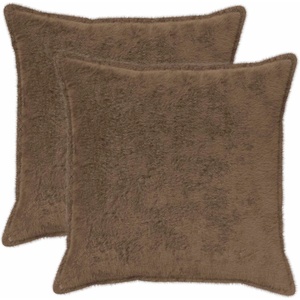 vidaXL Калъфка за възглавница 2 бр. HOUTEN Светло кафяво 55 x 55 см (920603)