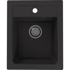 Alveus 1139771 - Кухненска мивка ATROX 50x40 см гранит/черен (AV0004) Мивка за вграждане