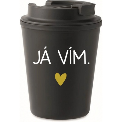 Giftela JÁ VÍM. . černý termohrnek 300 ml