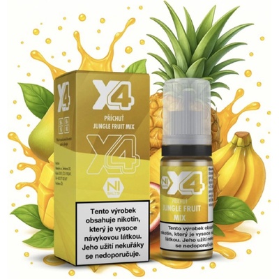 X4 Bar Juice Tropické ovoce 10 ml 10 mg