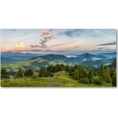 Foto obraz sklenený horizontálny Panorama Pienin 100x50 cm