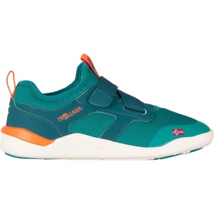 Trollkids Детски обувки barefoot Trollkids Kid's Bergen Hiker Barefoot shoes - Sea Green / Lagoon Green / Sahara Sunset - размер 38 (EU) (702-4123-0424)