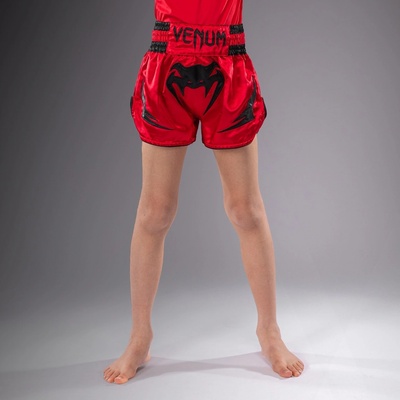 Muay Thai šortky Venum Inferno - červené Cherry Red