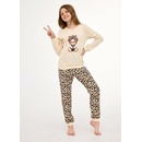 Dívčí pyžamo CORNETTE PANTHER béžová