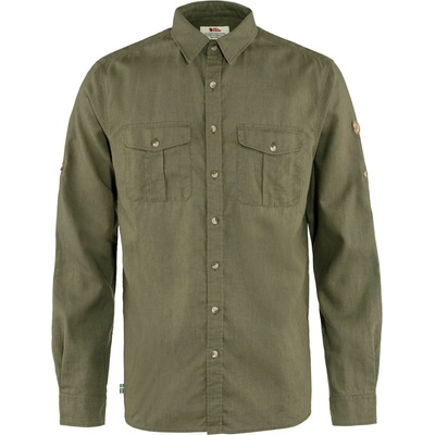 Fjällräven Мъжка риза с копчета Fjällräven Övik Travel Shirt L/S Shirt - Green - размер XXL (033-1656-0216)
