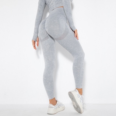 Izmael push up legíny Jeans KP15524 sivá