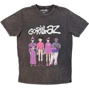 Gorillaz Cracker Island Standing Тениска с къс ръкав Charcoal Grey M (GORSTNW20MC02)