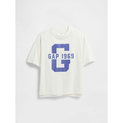 GAP 768091-11 dětské tričko s logem bílá