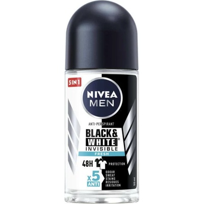 Nivea Men Black & White Invisible Fresh 48h roll-on 50 ml