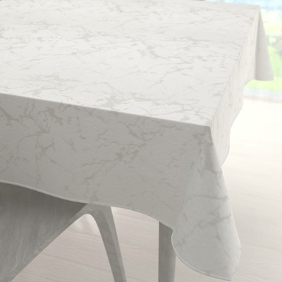 Biante čtvercový ubrus Parma PM-116 Stříbrný mramor na krémovém 130x130 cm