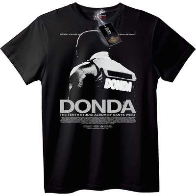 NOONEBRAND Тениска Donda от Kanye West - M, Black