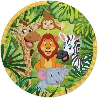 Big Party Парти Чинии- Джунгла, 24см