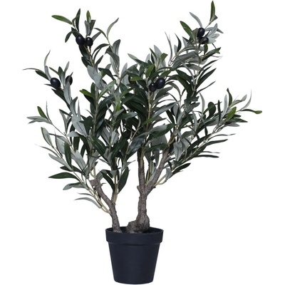 Umelý olivovník v kvetináči OLIVEIRA, plast, výška 60 cm