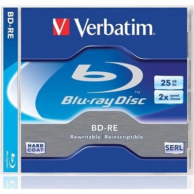 Verbatim BD-RE 25GB 2x, jewel, 1ks (43614) – Hledejceny.cz
