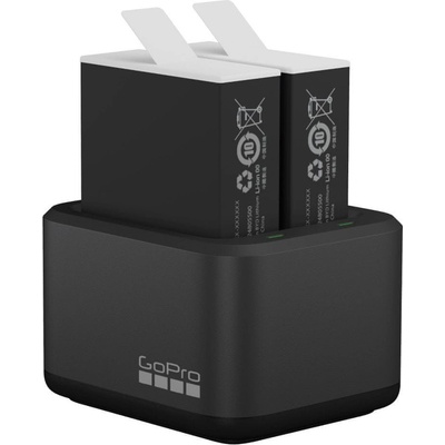 GoPro Nabíjateľná batéria pre HERO9, HERO10 Black 2ks + duálna nabíjačka ADDBD-211-EU