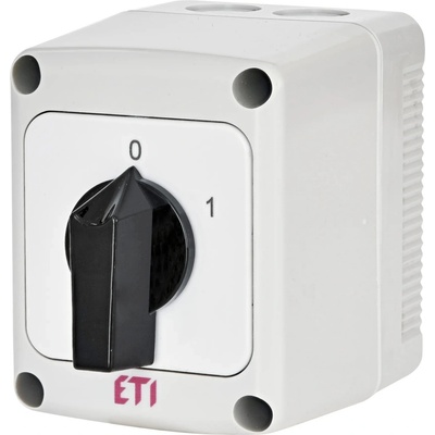 ETI Vačkový spínač 1-pólový 25A "0-1" zapuzdrený IP65 CS 25 90 PN