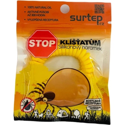 Stop klíšťatům - silikonový náramek 10 ks, Mix barev