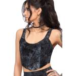 KILLSTAR дамски корсетен топ KILLSTAR - MIDNIGHT VALE - Blue - KSRA015037