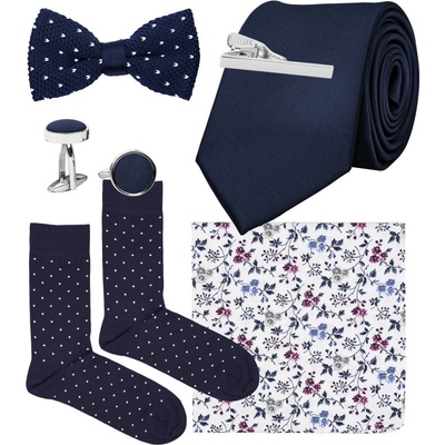 Bubibubi sada Marine s kravatou a motýlkem tmavomodrá – Zboží Dáma