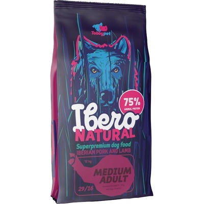 Ibero Natural Adult Dog Medium Pork & Lamb 2 x 12 kg