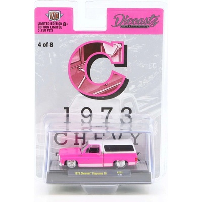 M2 Machines Chevrolet Cheyenne 10 1973 růžová 1:64