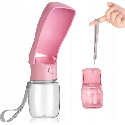 Travel Bottle skládací pro psa růžová 350 ml – Hledejceny.cz