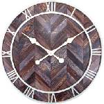 NeXtime Стенен часовник Roman Vintage тъмно дърво (3245BR)
