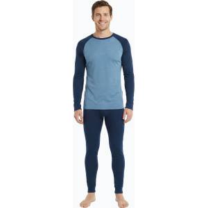 WOOLCANO Мъжки комплект термо бельо WOOLCANO Merino SET0978 blue