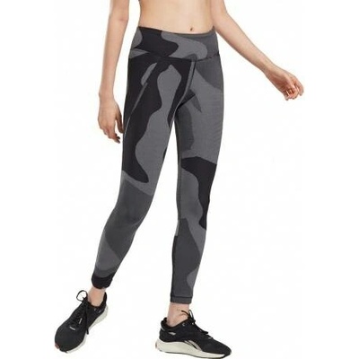 Reebok Dámské legíny TS LUX TIGHT- JACQUARD GS6516 šedé GS6516 černé