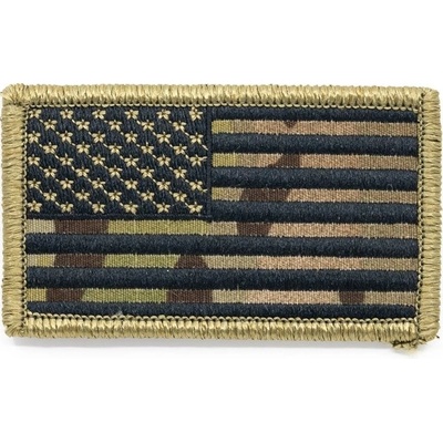 MILITARY RANGE Nášivka vlajka USA velcro OCP