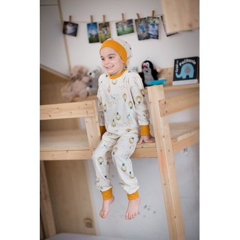 Detské pyžamo Eskimák žltá