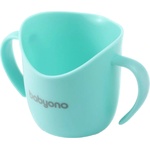 BabyOno Чаша за самостоятелно пиене Babyono - 120 ml, тюркоазена (5901435413784)