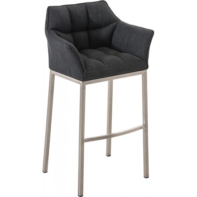 Design-Shop Damas E4 Tmavě šedá / nerezový rám